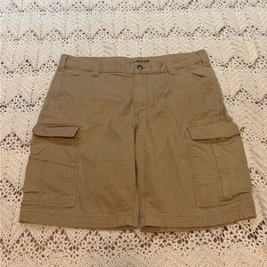 Carhartt Men's Brown Cargo Shorts Size 36 Relaxed Fit With Many Pockets